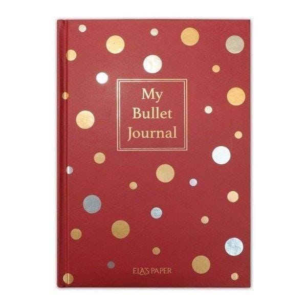 Mein Bullet-Journal-Notizbuch (Konfetti-Rot)