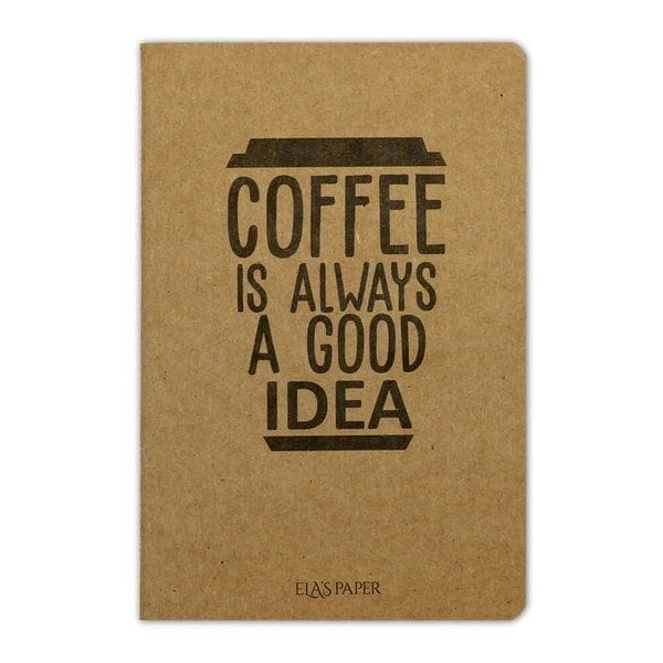 Kaffee ist immer gut – Notizbuch
