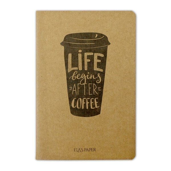 Life Begins Coffee - Notizbuch