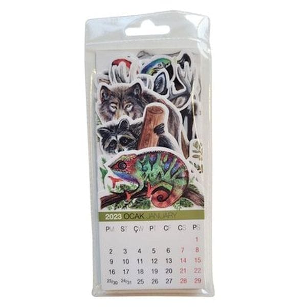 Academy Kids Kalender „Welt der Tiere“ 2022–2023 (73 x 16 cm)