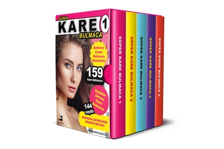 Super Square Puzzle 5 Bücher – Box-Set