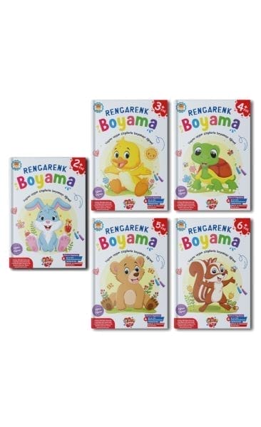 Bunte Malbücher, 10 Sets + 1 Set (55 Bücher)