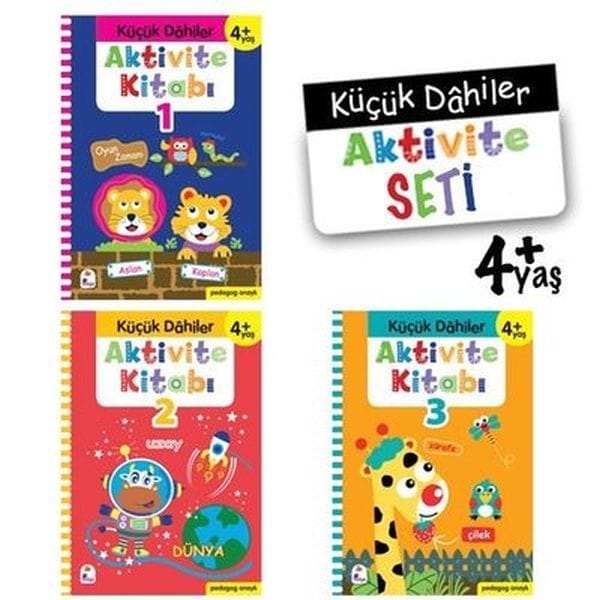 Little Geniuses Aktivitätsset für Kinder ab 4 Jahren – 3-teiliges Buchset
