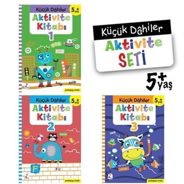 Little Geniuses Aktivitätsset ab 5 Jahren – 3-teiliges Buchset