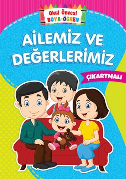 Pêşdibistan Paint-Fêr Bibe - Malbat û Nirxên Me - Set Sticker
