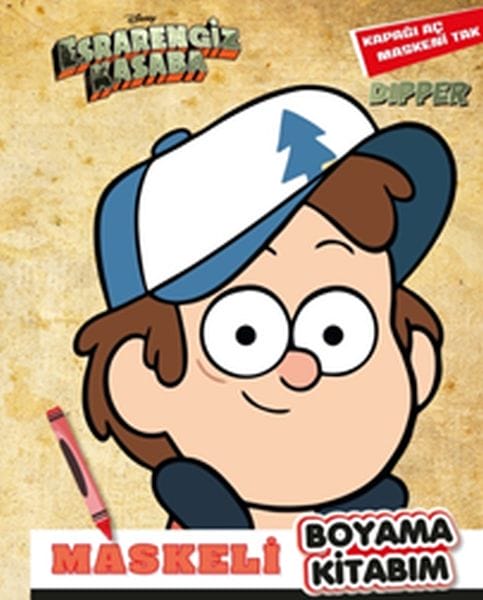 Mein maskiertes Malbuch Dipper - Gravity Falls