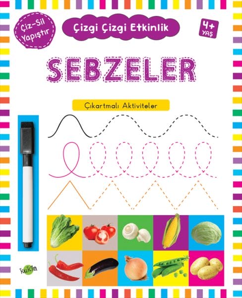 Strichzeichnungsaktivität – Gemüse (ab 4 Jahren)