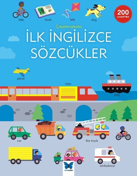 Erste englische Wörter mit Aufklebern