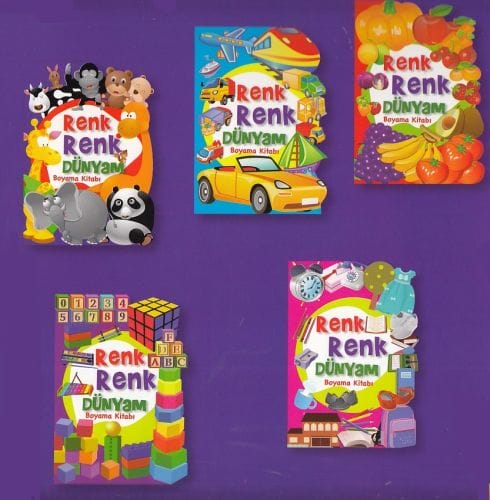 Buntes Welt-Malbuch (5 Bücher)