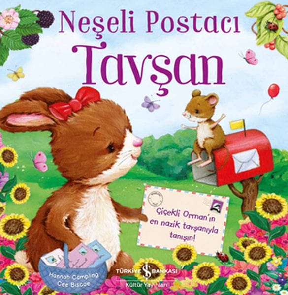 Fröhlicher Postbote Hase