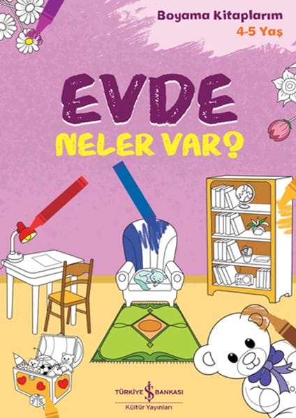 Was gibt es zu Hause? – Malbücher für 4- bis 5-Jährige